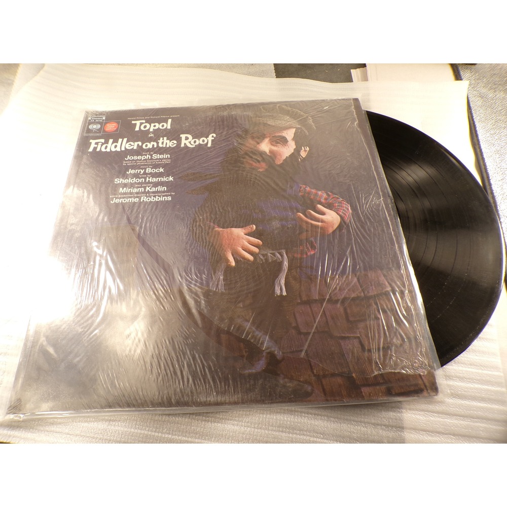 Topol Fiddler on the Roof Original London Cast Vinyl LP Columbia SX 30742